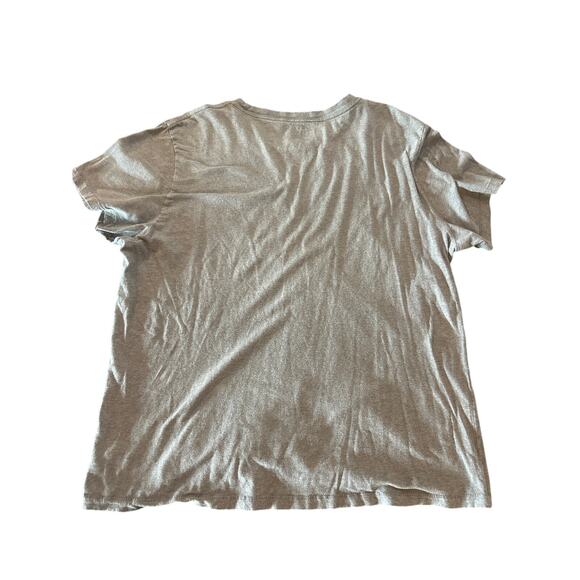 2012 Aeropostale ESPN Women's Man Up! T-shirt Gray and White XL/TG 2 small flaws - Picture 6 of 6